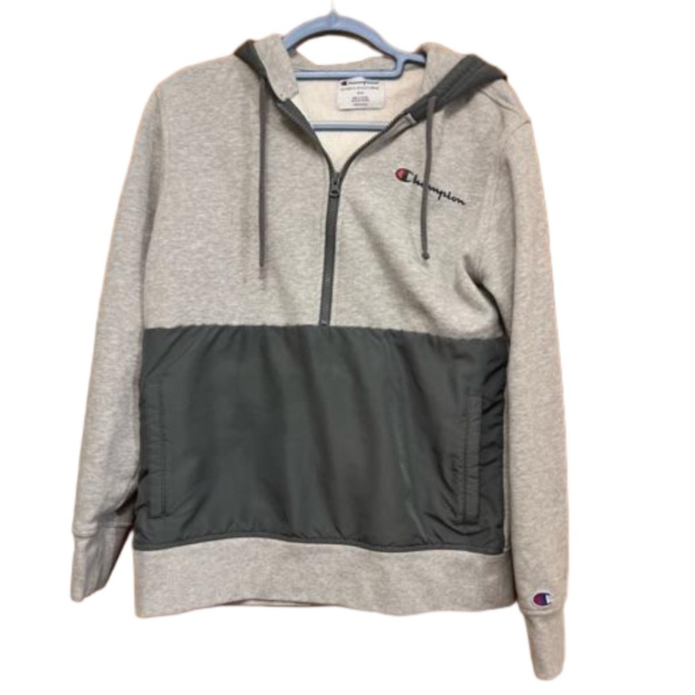 Champion gray  thick hoodie S